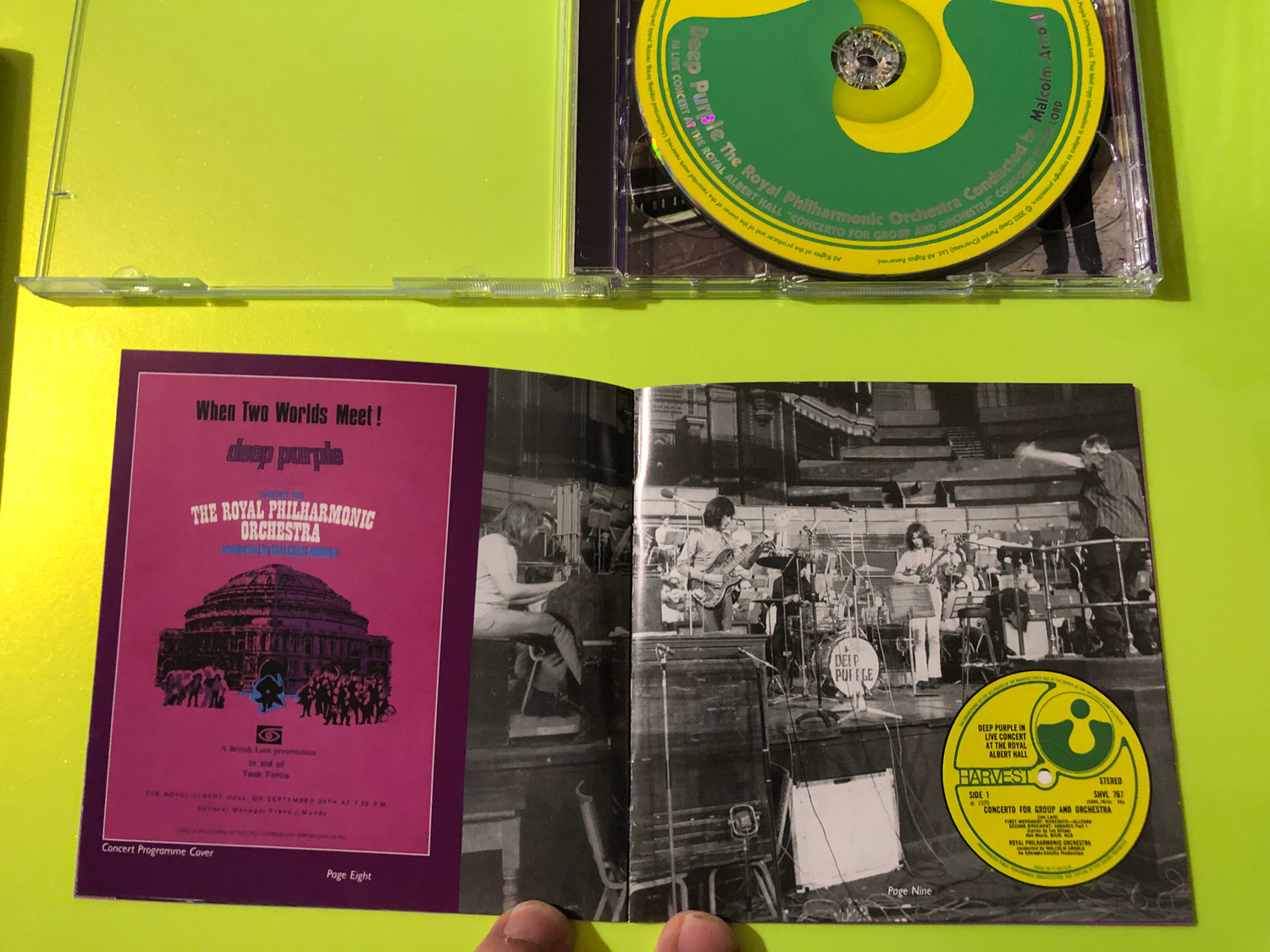 Deep Purple Concerto Group Orchestra 2-CD Harvest Signed