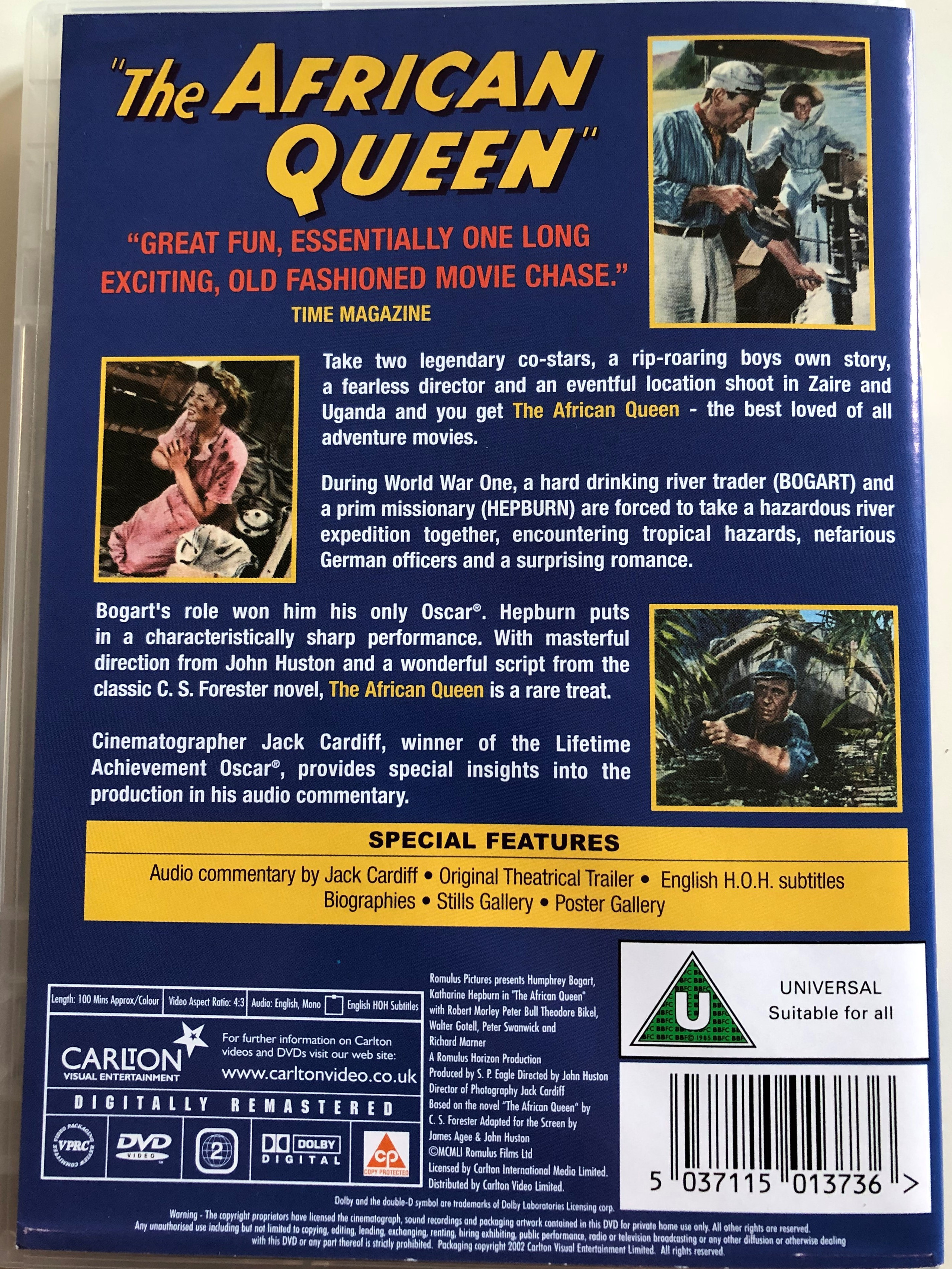 The African Queen (1951) - Classic Adventure Drama DVD