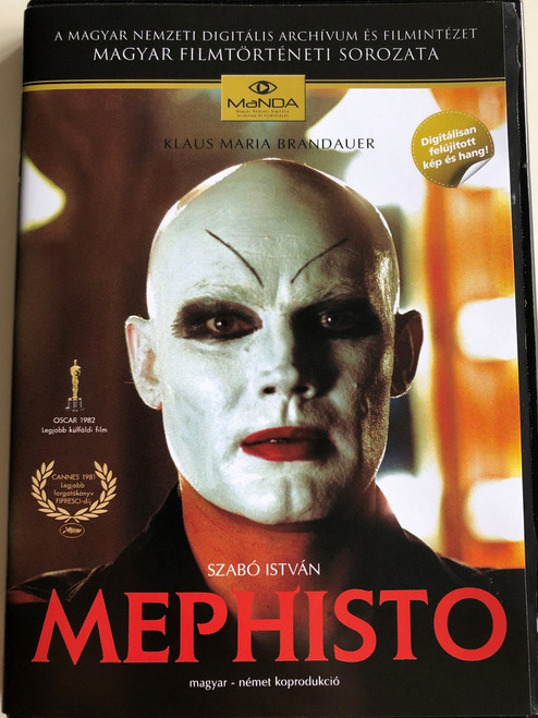 Mephisto DVD 1981 / Directed by Szabó István / Starring: Klaus Maria Brandauer, Krystyna Janda, Bánsági Ildikó, Rolf Hoppe, Cserhalmi György (5999884681229)