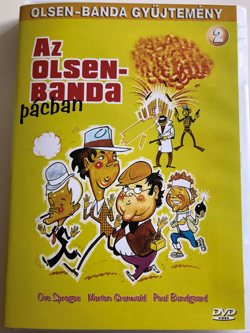 Olsen Banden pa Spanden DVD 1969 Az olsen-banda pácban / Directed by Erik Balling / Starring: Ove Sprogøe, Poul Bundgaard, Morten Grunwald, Peter Steen, Jes Holtso (5999883047088)