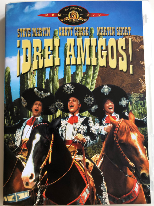 The Three Amigos DVD 1986 Drei Amigos / Directed by John Landis / Starring: Steve Martin, Chevy Chase, Martin Short, Alfonso Arau (4045167004627)