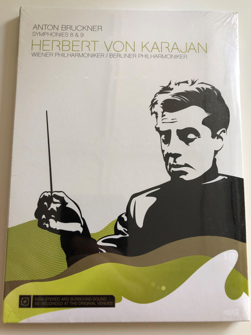 Anton Bruckner - Symphonies 8 & 9 DVD 2007 Herbert Von Karajan / Wiener Philharmoniker, Berliner Philharmoniker / Sony BMG (886972023991)