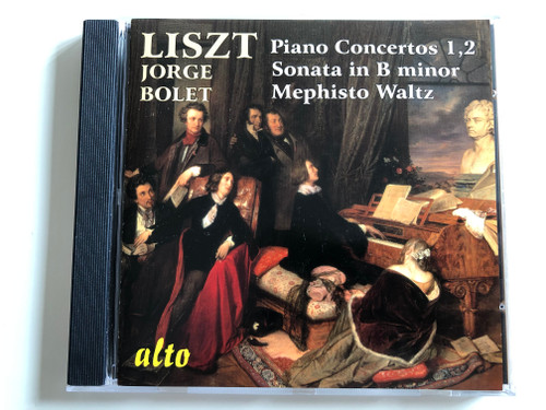  Liszt: Piano Concertos 1, 2, Sonata in B minor, Mephisto Waltz / Jorge Bolet piano / Rochester Symphony Orchestra / Cond. David Zinman / Audio CD 2007 / ALC 1011 (894640001110)