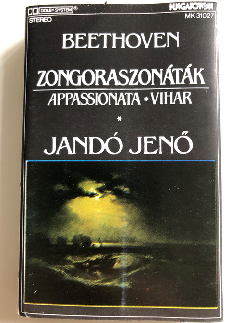 Beethoven – Zongoraszonáták / Appassionata, Vihar / Piano: Jandó Jenő / HUNGAROTON CASSETTE STEREO / MK 31027