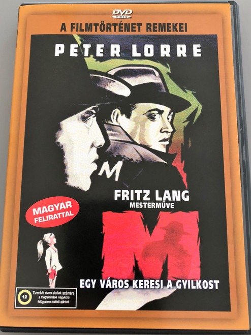 M - A City Searches for a Murderer DVD 1931 M - Egy város keresi a gyilkost / Directed by Fritz Lang / Starring: Peter Lorre, Otto Wernicke, Gustaf Gründgens / AKA M – Eine Stadt sucht einen Mörder / B&W Classic (5999545560986)