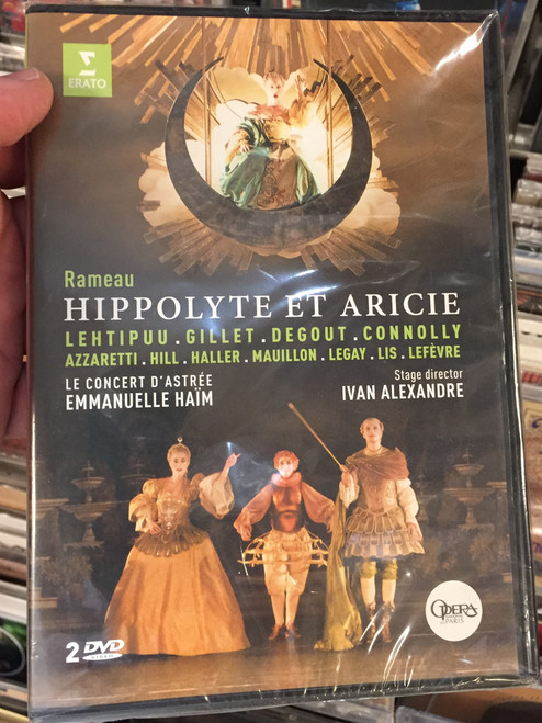 Jean-Philippe Rameau: Hippolyte et Aricie DVD / Lehtipuu, Gillet, Degout, Connolly / Stage Director Ivan Alexandre / 2 DVD / Directed by Olivier Simonnet / Conducted by Emmanuelle Haim (0825646229178)