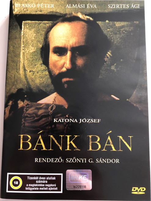 Bánk Bán (1987) DVD - Directed by Szőnyi G. Sándor / Written by József Katona / Starring: Blaskó Péter, Almási Éva, Szirtes Ági, Bubik István, Kállai Ferenc, Koncz Gábor, Lukács Sándor, Szilágyi Tibor (5996357340515)