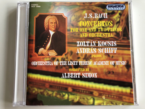 J. S. Bach – Concertos For One And Two Pianos And Orchestra / Zoltán Kocsis, András Schiff - pianos / Orchestra Of The Liszt Ferenc Academy Of Music, Conducted By: Albert Simon ‎/ Hungaroton Classic Audio CD 1996 Stereo / HCD 12926