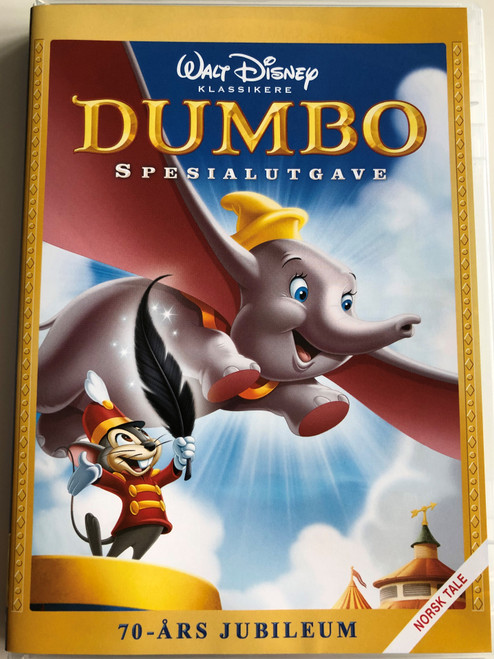  Dumbo Special Edition DVD 1941 Spesialutgave / 70-Ars Jubileum / Norwegian Edition / Directed by Ben Sharpsteen / Starring: Edward Brophy, Herman Bing, Margaret Wright, Sterling Holloway (8717418233235)