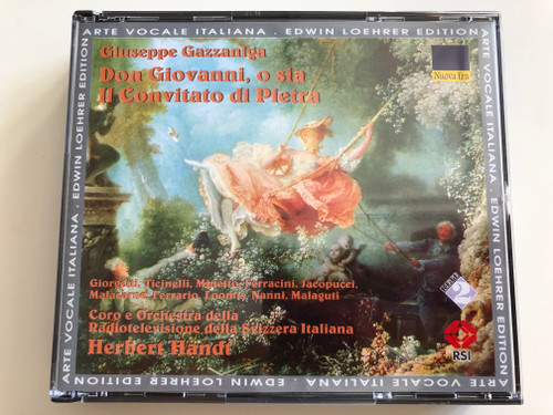 Giuseppe Gazzaniga - Don Giovanni, O Sia Il Convitato Di Pietra / Giorgetti, Ticinelli, Minetto, Ferracini, Jacopucei / Coro e Orchestra Della Radiotelevisione Della Svizzera Italiana, Herbert Handt ‎/ NUOVA ERA ‎2x Audio CD 1999 / 1222