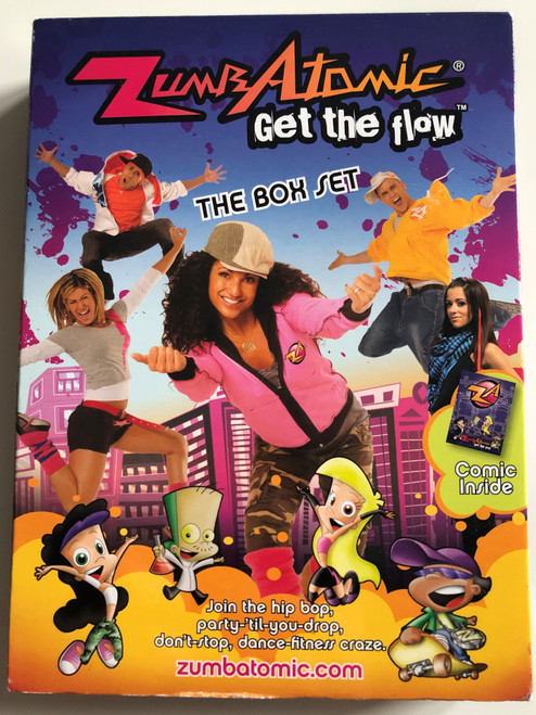 Zumbatomic - Get the flow DVD Box SET / Comic inside / Join the hip bop party-'til-you-drop / 4 Discs (ZumbAtomicDVDBox)