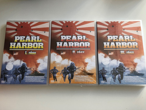 Pearl Harbor PartS 1-3 DVD SET 2004 Pearl Harbor I-III. rész / Historical WWII documentary about the attack on Pearl Harbor / Clash of Empires, The Japanese air attack, The Aftermath (PearlHarborDVDSet)