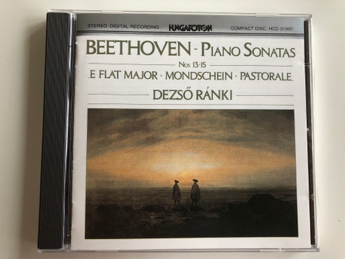 Beethoven ‎– Piano Sonatas Nos 13 -15, E Flat major, Mondschein, Pastorale / Dezső Ránki / Hungaroton ‎Audio CD 1989 Stereo / HCD 31060