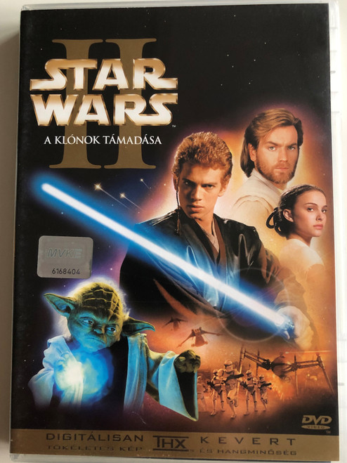 Star Wars II - Attack of the clones DVD 2002 A Klónok támadása / Directed by George Lucas / Starring: Ewan McGregor, Natalie Portman, Hayden Christensen, Ian McDiarmid, Samuel L. Jackson (5996255708950)