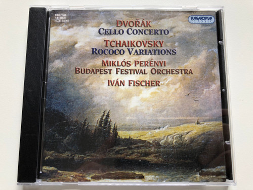 Dvořák - Cello Concerto, Tchaikovsky - Rococo Variations / Miklós Perényi, Budapest Festival Orchestra, Iván Fischer / Hungaroton Classic ‎Audio CD 1994 Stereo / HCD 12868