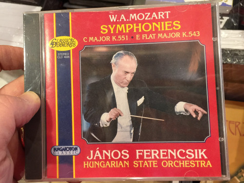 W. A. Mozart - Symphonies, C Major K. 551, E Flat Major K. 543 / Janos Ferencsik, Hungarian State Orchestra / Hungaroton Classic Audio CD 1997 Stereo / CLD 4026