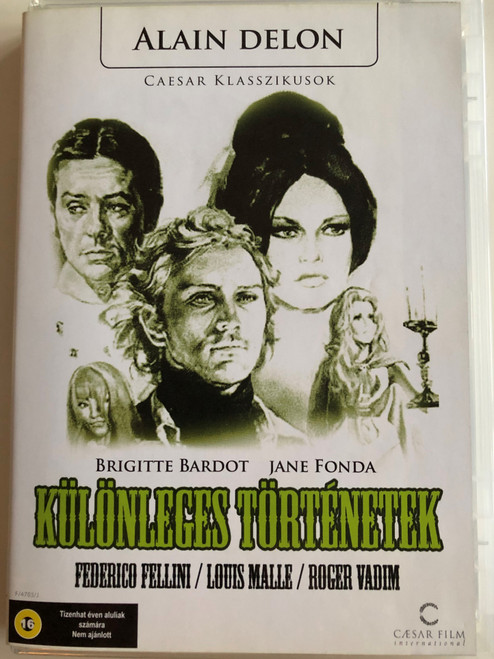 Histoires Extraordinaires DVD 1968 Különleges történetek (Spirits of the Dead) / Directed by Federico Fellini / Starring: Jane Fonda, Terence Stamp, Brigitte Bardot, Peter Fonda, Alain Delon (5999882974453)