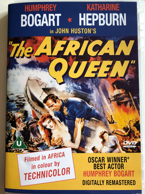 The African Queen DVD 1951 Digitally Remastered / Directed by John Huston / Starring: Humphrey Bogart, Katharine Hepburn, Robert Morley, Peter Bull, Theodore Bikel (5037115013736)