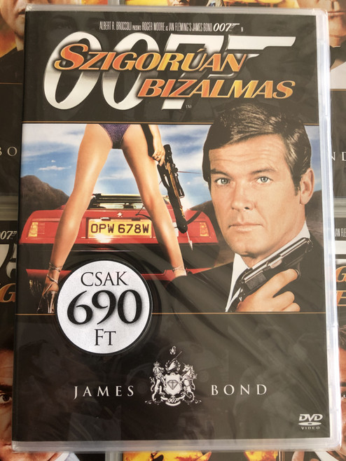 James Bond 007 - For your eyes only DVD 1981 James Bond - Szigorúan bizalmas / Directed by John Glen / Starring: Roger Moore, Carole Bouquet, Topol, Lynn Holly (8594163150037/9)
