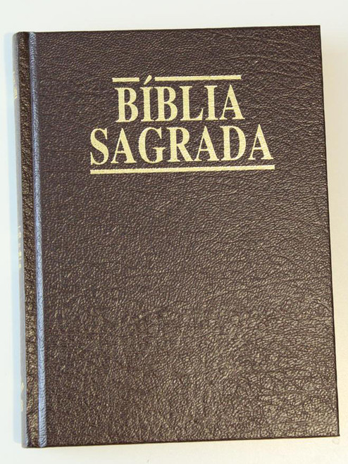 Portuguese Bible with Golden Edges Printed in Brasil / A Biblia Sagrada / Anti...