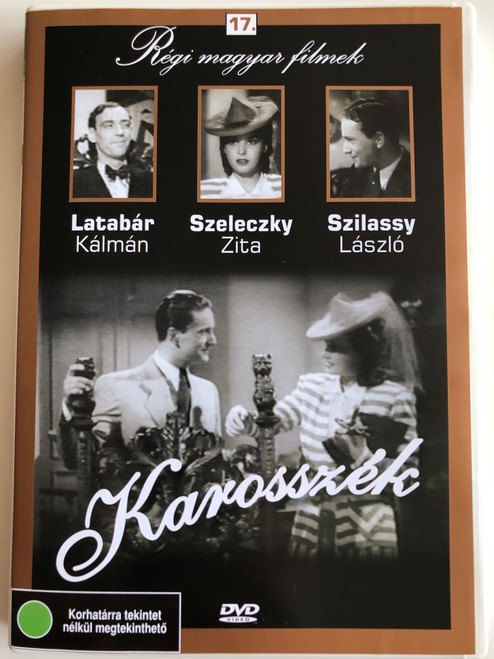 Karosszék DVD 1939 Armchair / Directed by Balogh Béla / Starring: Latabár Kálmán, Szeleczky Zita, Szilassy László / Régi magyar filmek 17. / Hungarian Classic B&W film (5999882685168)