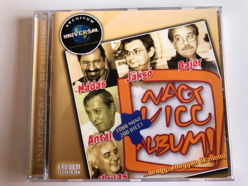 Nagy Vicc Album! - Nádas, Jáksó, Bajor, Antal, Havas / Universal Music ‎Audio CD 2008 / 176 593-9