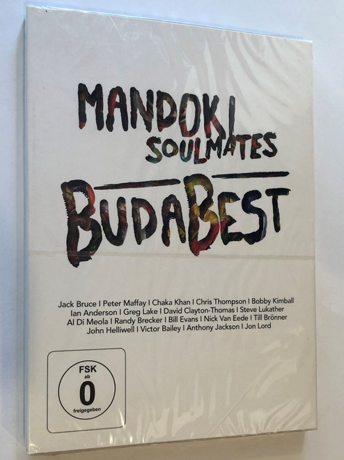 Mandoki Soulmates DVD 2013 BudaBest / Jack Bruce, Chaka Khan, Ian Anderson, Bill Evans, Nick Van Eede / Welcome to the Show, Sunshine of your love, Lucky Man, Back to Budapest / 2DVD Sony Music - Red Rock Production (888430005990)