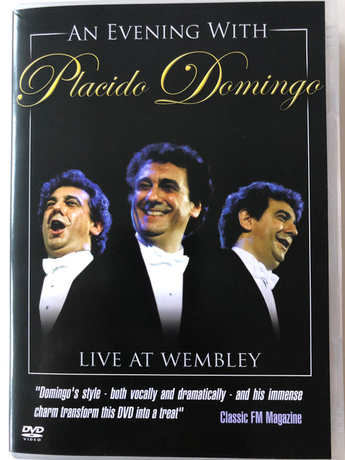 An evening with Placido Domingo DVD 2002 Live at Wembley / Conducted by Eugene Kohn / Amor ti Vieta, On the Street where you Live, Nu puede ser, Granada / Warner Music (5051011264221)