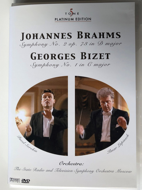 Johannes Brahms - Georges Bizet DVD 2005 Symphony No 2 op. 73 in D major - Symphony No. 1 in C major / Conducted by Pavel Sorokin, Aamado - Cascade GmbH (4028462970026)