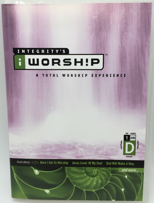Integrity's iWorship Volume D DVD 2004 A Total Worship Experience / Featuring: Here I am to worship, Jesus Lover of My Soul, God Will make a way / Christian worship songs (000768234013)