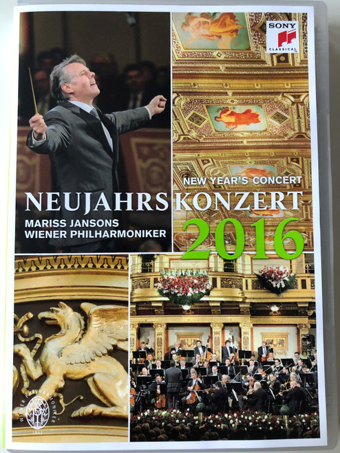 Neujahrskonzert 2016 DVD New Year's Concert / Directed by Michael Beyer / Conducted by Mariss Jansos / Wiener Philharmoniker / Sony Classical (888751747890)