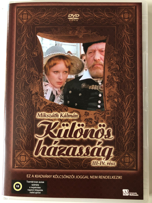 Különös házasság III-IV rész DVD 1984 A Strange marriage Parts 3&4 / Hungarian TV Series / Directed by Zsurzs Éva / Starring: Benkő Péter, Mikó István, Bessenyei Ferenc, Kubik Anna (5999552560627)