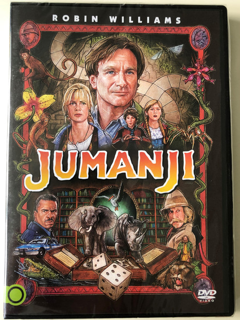 Jumanji DVD 1995 / Directed by Joe Johnston / Starring; Robin Williams, Kirsten Dunst, David Alan Grier, Bonnie Hunt (5948221412453)