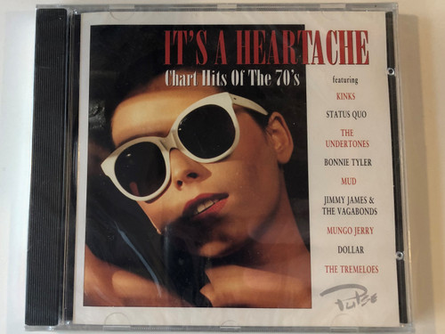 It's A Heartache - Chart Hits Of The 70's / featuring: Kinks, Status Quo, The Under Tones, Bonnie Tyler, Mud, Jimmy James & The Vagabonds, Mungo Jerry, Dollar, The Tremeloes / Pulse Audio CD 1996 / PLS CD 141