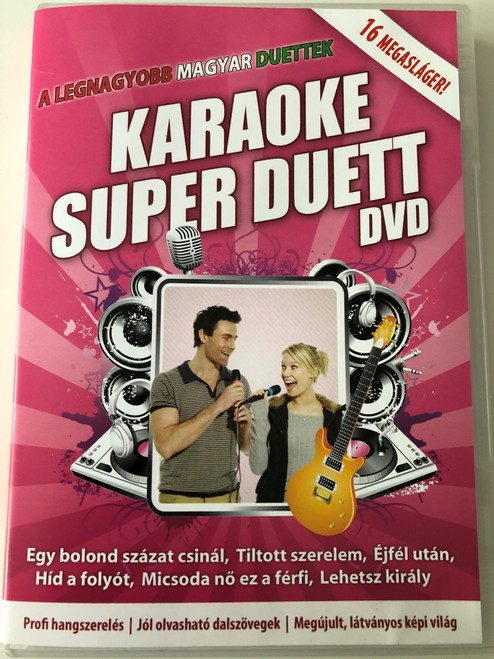 Karaoke Super Duett DVD A legnagyobb magyar duettek / 16 megasláger / Egy bolond százat csinál, Tiltott szerelem, Éjfél után / 16 hungarian duett hits (5999883602317)