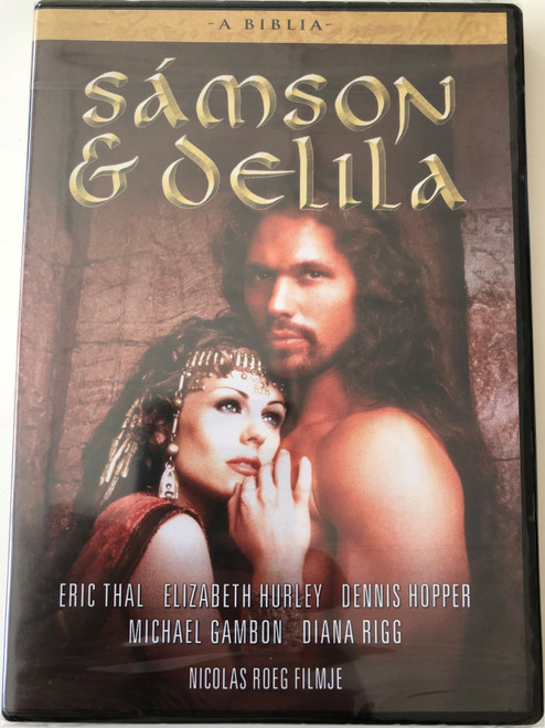 The Bible: Samson and Delilah DVD 1996 A Biblia: Sámson és Delila / Directed by Nicolas Roeg / Starring: Eric Thal, Elizabeth Hurley, Dennis Hopper, Michael Gambon, Diana Rigg (5999546332513)