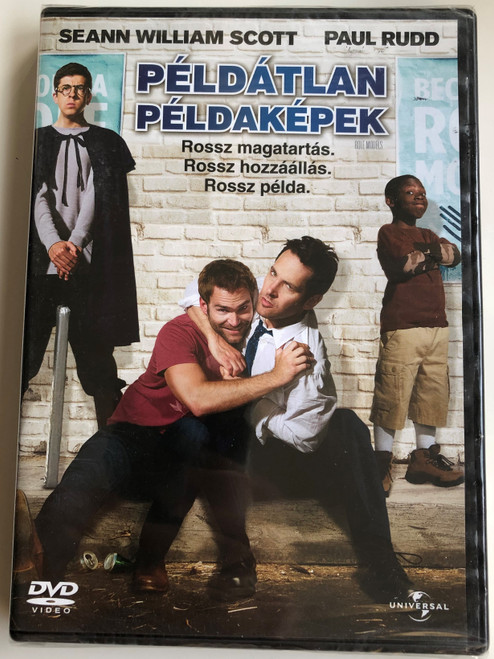 Role Models DVD 2008 Példátlan példaképek / Directed by David Wain / Starring: Seann William Scott, Paul Rudd, Christopher Mintz-Plasse (5996051051120)