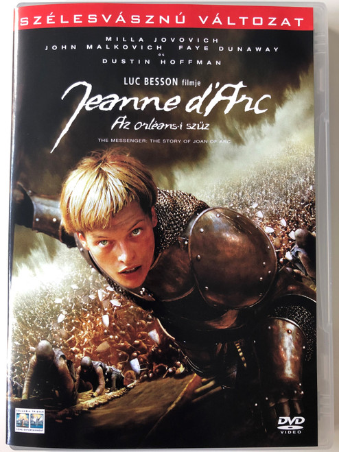 Jeanne d'Arc DVD 1999 Az Orléans-i szűz / Directed by Luc Besson / AKA The Messenger: The story of Joan of Arc / Starring: Milla Jovovich, John Malkovich, Faye Dunaway, Dustin Hoffman (5999010445381)