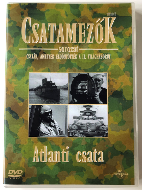 Battlefield - The Battle Of The Atlantic DVD 1994 Csatamezők - Atlanti csata / Directed by Dave Flitton / Csaták, amelyek eldöntötték a II. világháborút / Narrators: Tim Pigott-Smith, Bob Sessions (5996051041510)