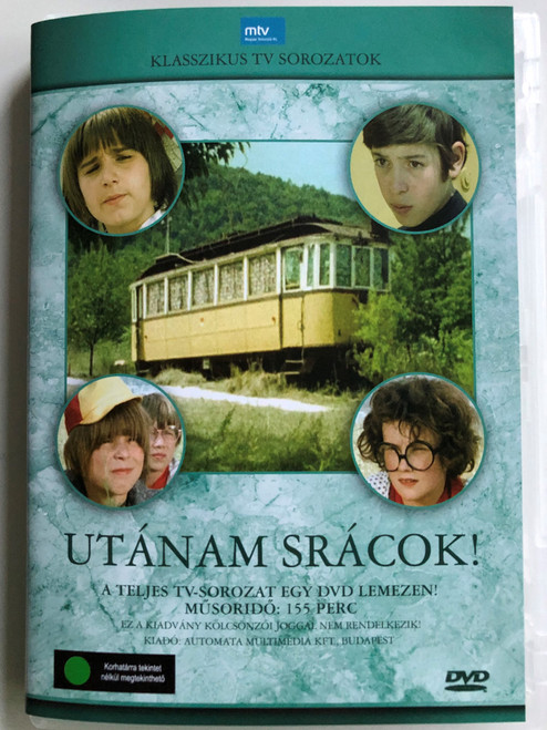 Utánam, srácok! DVD 1975 Follow me guys! / Directed by Fejér Tamás / Starring: Losonczi Gábor, Berkes Zoltán, Kiss Gabi, Szergej Elisztratov / Hungarian mini series / A teljes sorozat egy DVD lemezen (5999552560412)