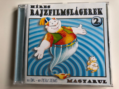 Hires Rajzfilmslagerek 2. / 20 Dal-45 Perc Zene! / Magyarul / Zeneker Kft. Audio CD / ZK 0503 CD