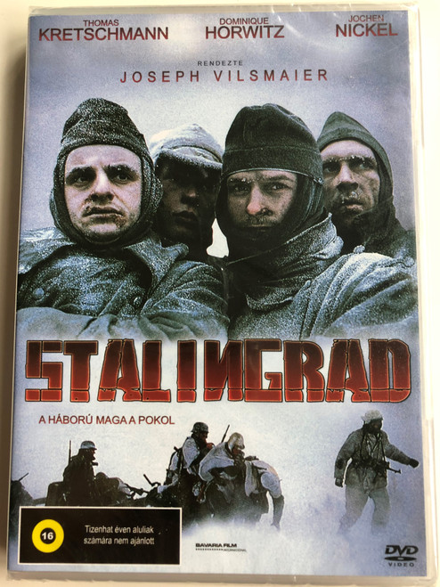 Stalingrad DVD 1992 A háború maga a pokol / Directed by Joseph Vilsmaier / Starring: Dominique Horwitz, Thomas Kretschmann, Jochen Nickel (5999545584746)