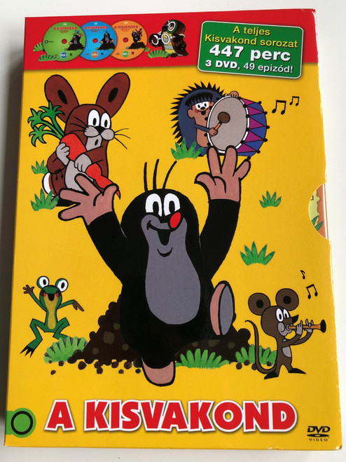 Krtek the Little Mole Full Series DVD SET Kisvakond teljes sorozat / 3 Discs - 447 minutes - 49 episodes / Krteček (5996473015014)