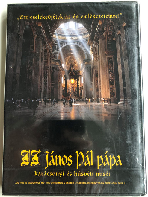 "Do this in memory of me" DVD 1996 The Christmas & Easter liturgies of Pope John Paul II / II. János Pál pápa karácsonyi és húsvéti miséi / Christmas & Easter Masses of John Paul II. Catholic Pope (5999010459784)