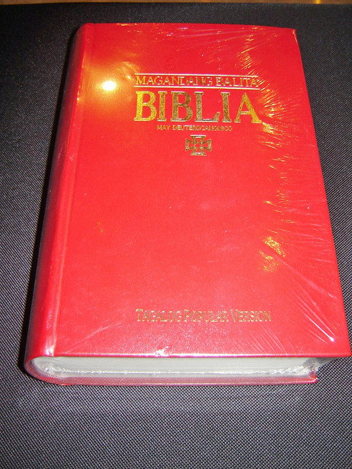 Tagalog Pulpit and Family Bible / BURGUNDY Hardcover Tagalog Bible with Deuterocanonical Books