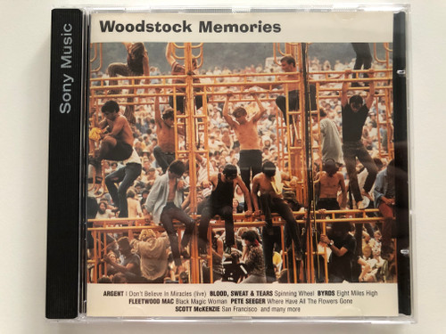 Woodstock Memories / Argent – I Don't Believe In Miracles (Live), Blood, Sweat And Tears - Spinning Wheel, Byrds - Eight Miles High, Fleetwood Mac - Black Magic Woman / Columbia Audio CD 1996 / 483517 2