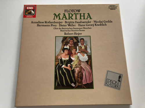 Flotow: Martha / Anneliese Rothenberger, Brigitte Fassbaender, Nicolai Gedda, Hermann Prey, Dieter Weller, Hans Georg Knoblich / Chor der Bayerischen Staatsoper Munchen, Bayerisches Staatsorchester / His Master's Voice 2x LP Stereo / 29 0938 3