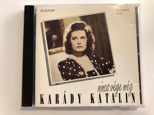 Karády Katalin - Nincs vége még / Qualiton Audio CD 1990 / HCD 16818 / Made in Hungary 