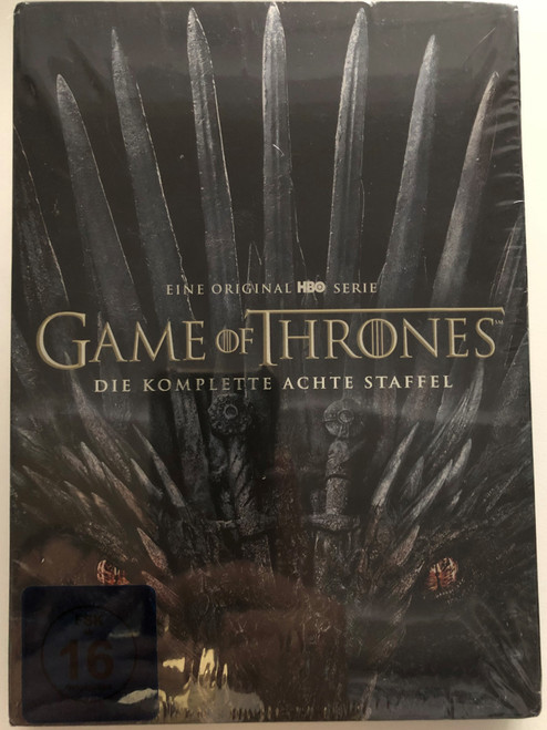 Game of Thrones - The Complete Season 8 DVD Box 4 Discs - German Edition / Created by David Benioff, D. B. Weiss / Written by George R. R. Martin / Starring: Sean Bean, Mark Addy, Nikolaj Coster-Waldau, Michelle Fairley, Lena Headey, Emilia Clarke (5051890319418)