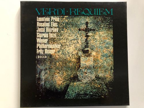 Verdi - Requiem / Leontyne Price, Rosalind Elias, Jussi Björling, Giorgio Tozzi, Wiener Philharmoniker, Fritz Reiner / Decca 2x LP Stereo / 6.35137 DX